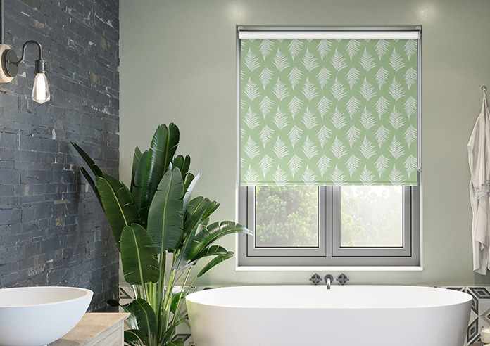 Delicate Ferns, Green - Twist&Fit Roller Blind - Image 3